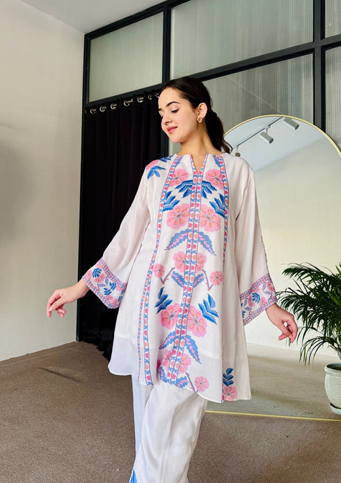 Pearl Petals Summer Kurta Set